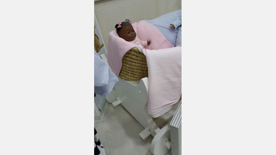 Antigo berço  para Bebé em madeira  anos 60 