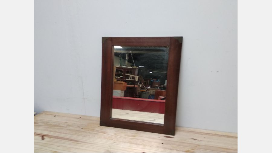 Espelho em madeira vintage anos 60