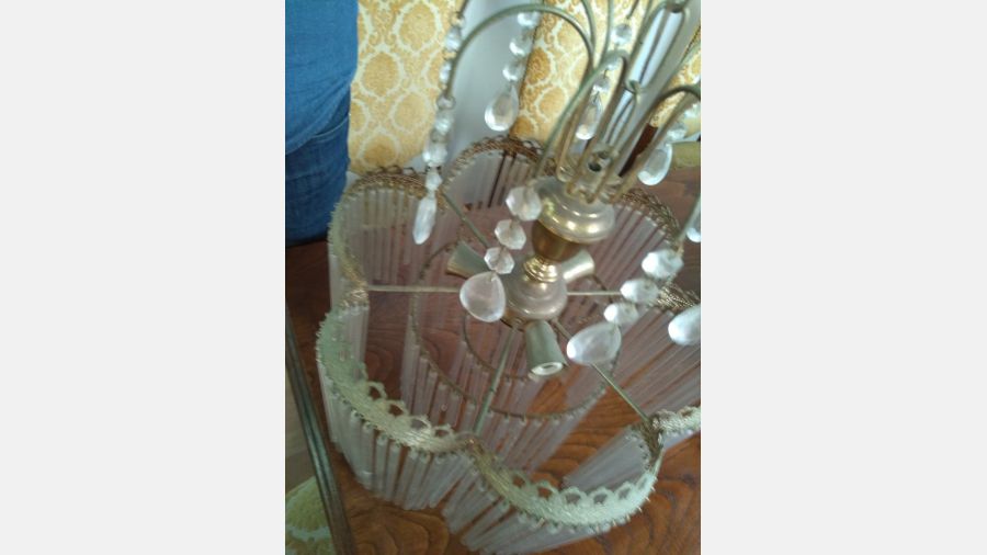 Candeeiro Lustre de bronze e Latão