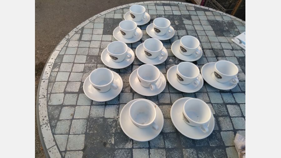 Conjunto Serviço 12 Chavenas Chá e Café