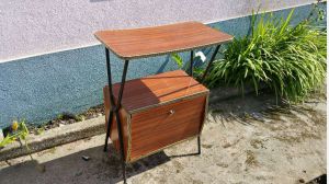 Vintage móvel de TV televisão com estante - armário raro 