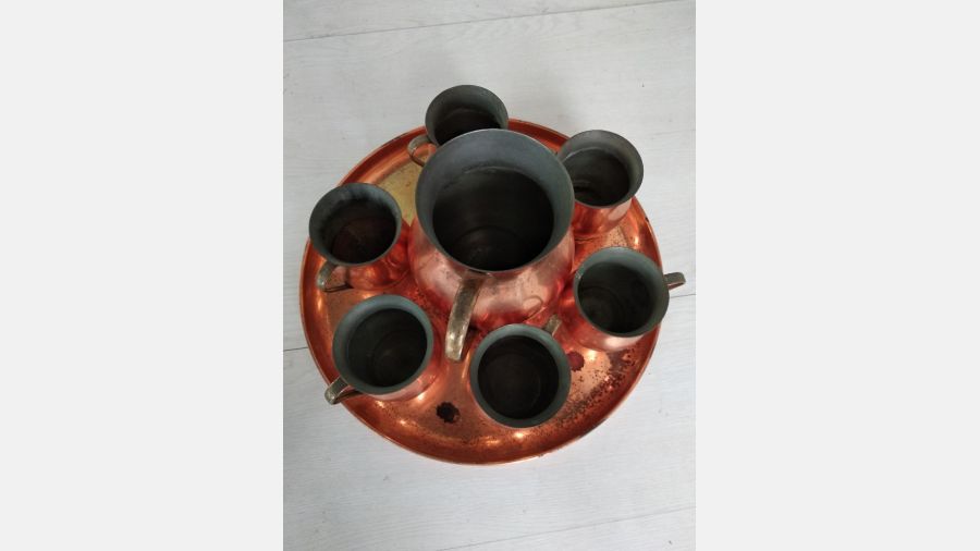 Serviço de bebida de antigas tabernas