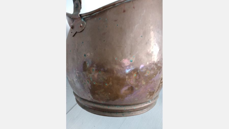 Pote em cobre para lenha