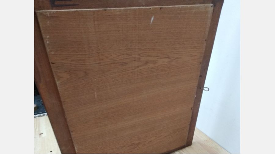 Espelho em madeira vintage anos 60