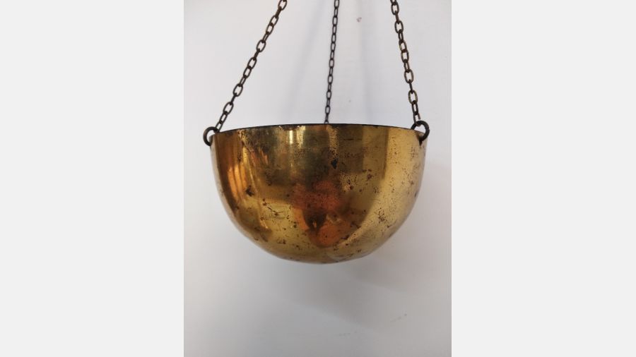 Prato de balança antigo latão