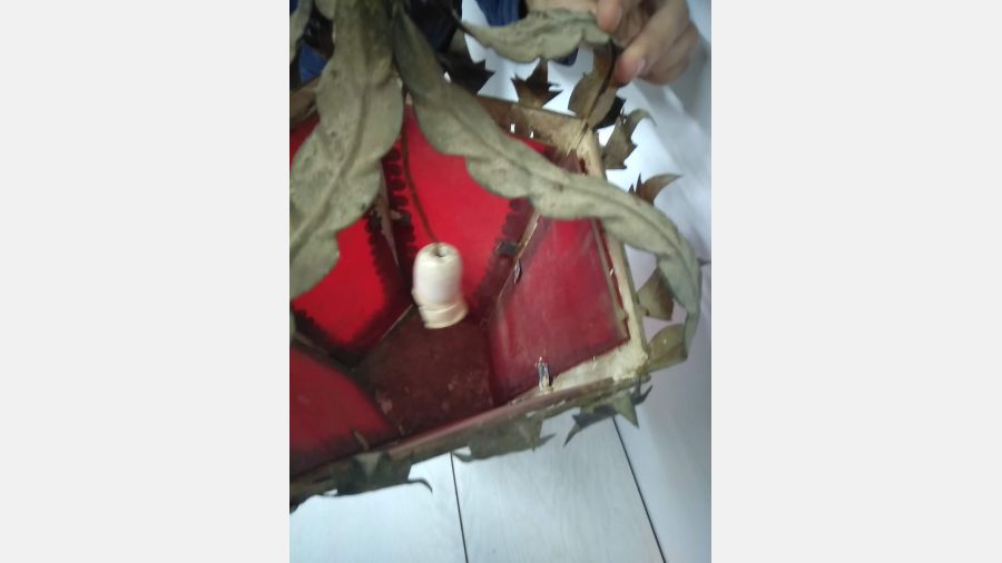 Candeeiro Vermelho Antigo