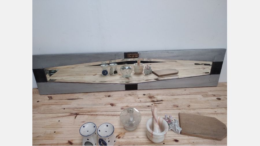 Espelho Vintage prateado