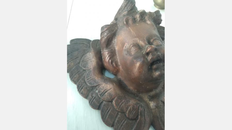 Mísula arte sacra Cabeça de anjo