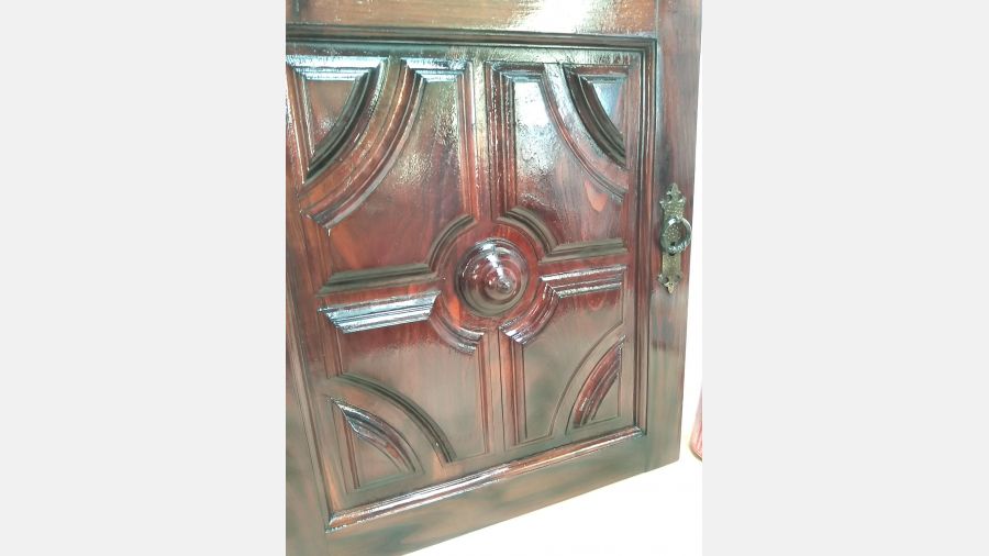 Porta Madeira Carvalho Drtª anos 70 Para decoração 
