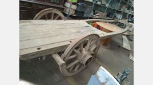 Carro de Bois, Carroça de carga Século XIX - Madeira - Castanheiro