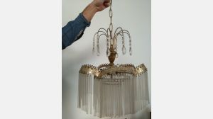 Candeeiro Lustre de bronze e Latão