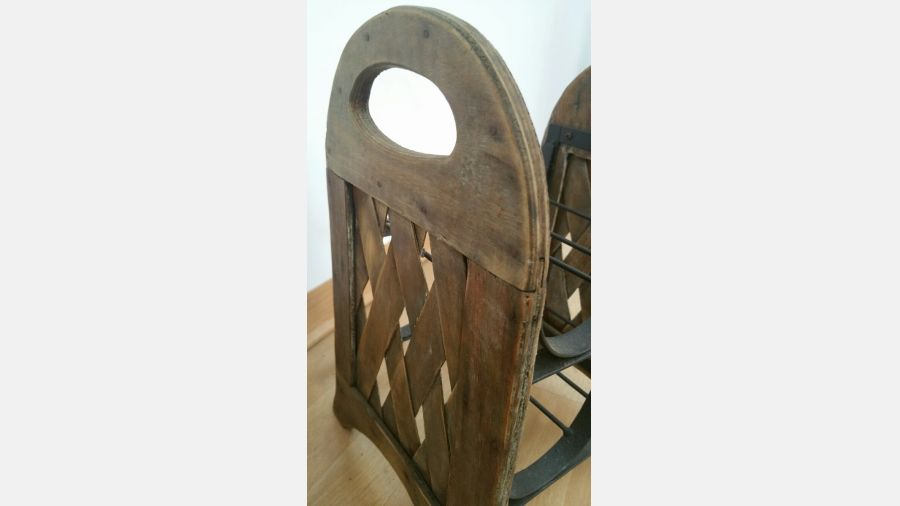 Mini Garrafeira em madeira e ferro