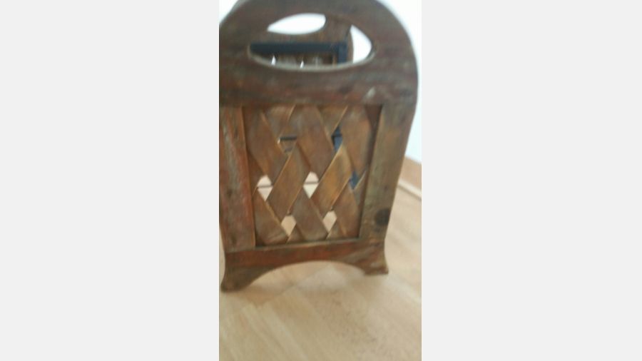 Mini Garrafeira em madeira e ferro