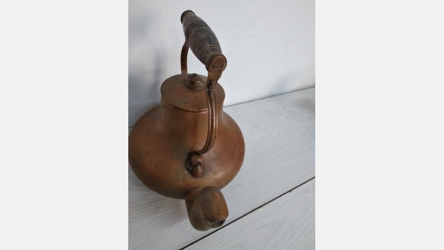 Bule chaleira em cobre muito antigo