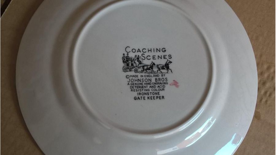 Prato em faiança Inglesa porcelana