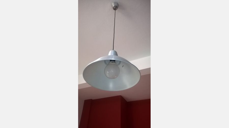 Candeeiros suspensos de tecto Cinza/Prata 