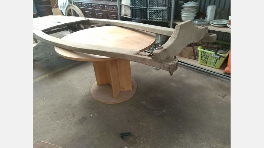 Carro de Bois, Carroça de carga Século XIX - Madeira - Castanheiro