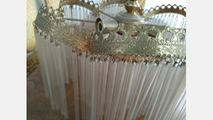 Candeeiro Lustre de bronze e Latão