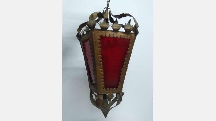 Candeeiro Vermelho Antigo