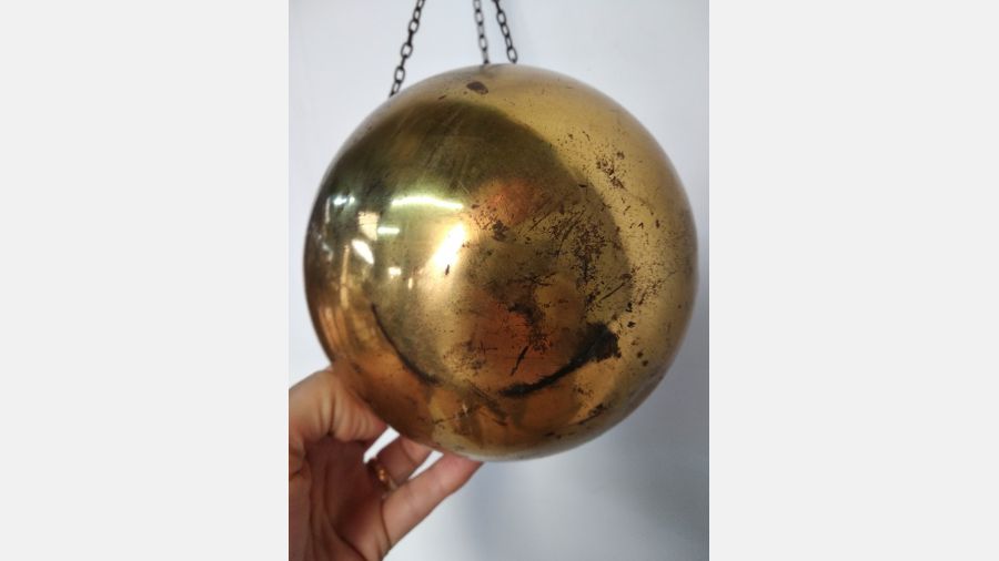 Prato de balança antigo latão