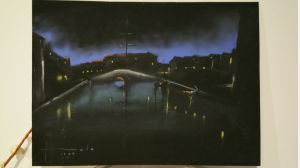 Quadro tela da ria Aveiro de 1964 raro único