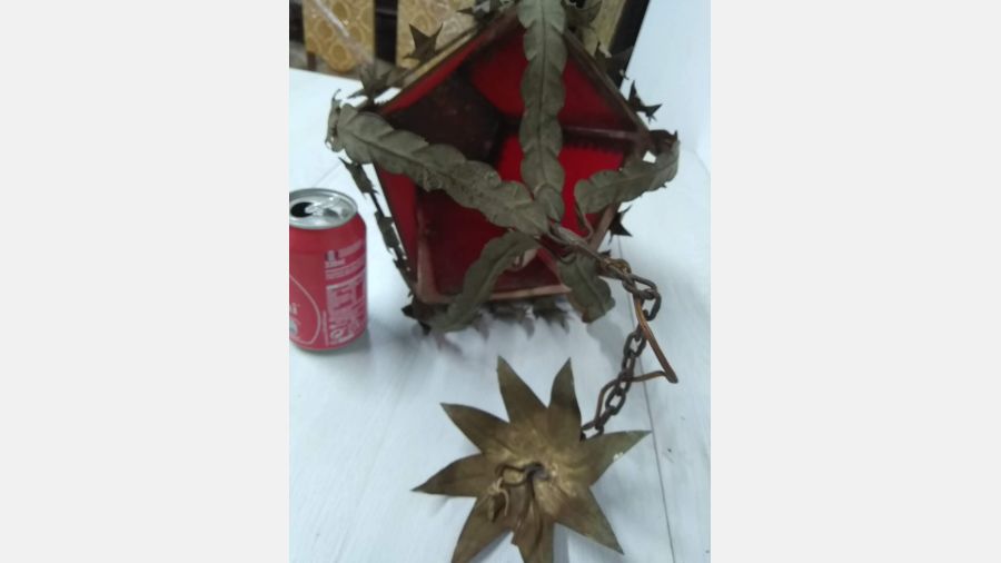 Candeeiro Vermelho Antigo