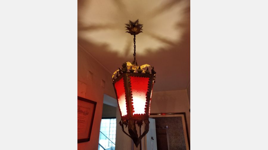 Candeeiro Vermelho Antigo