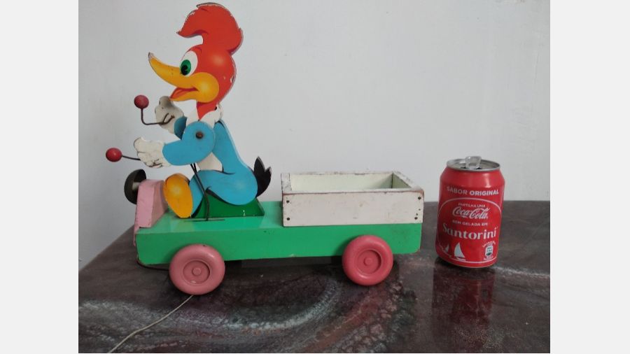 Boneco em madeira  beep beep Looney tunes