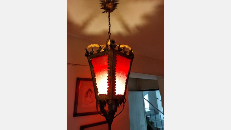 Candeeiro Vermelho Antigo
