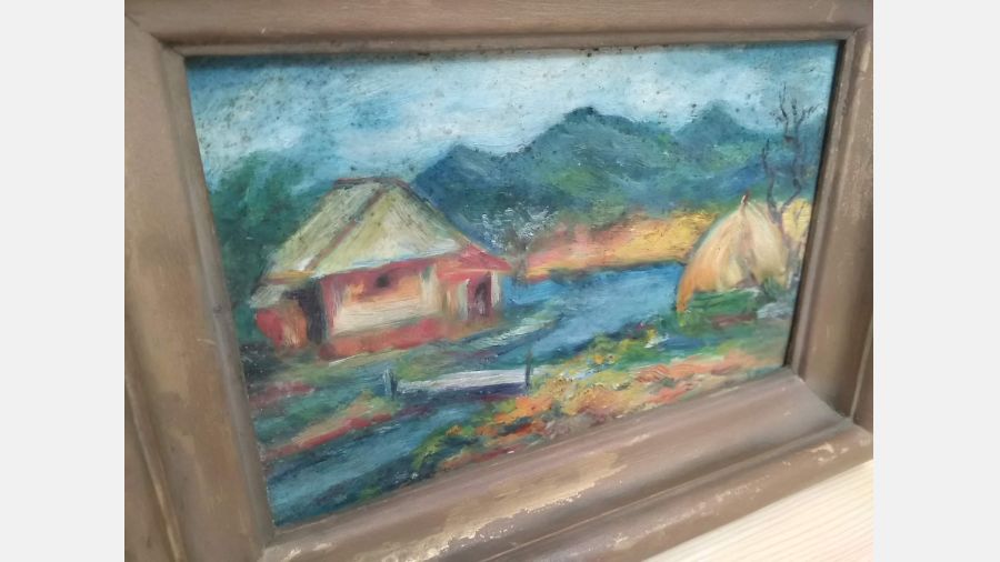 quadro pintada á Mão