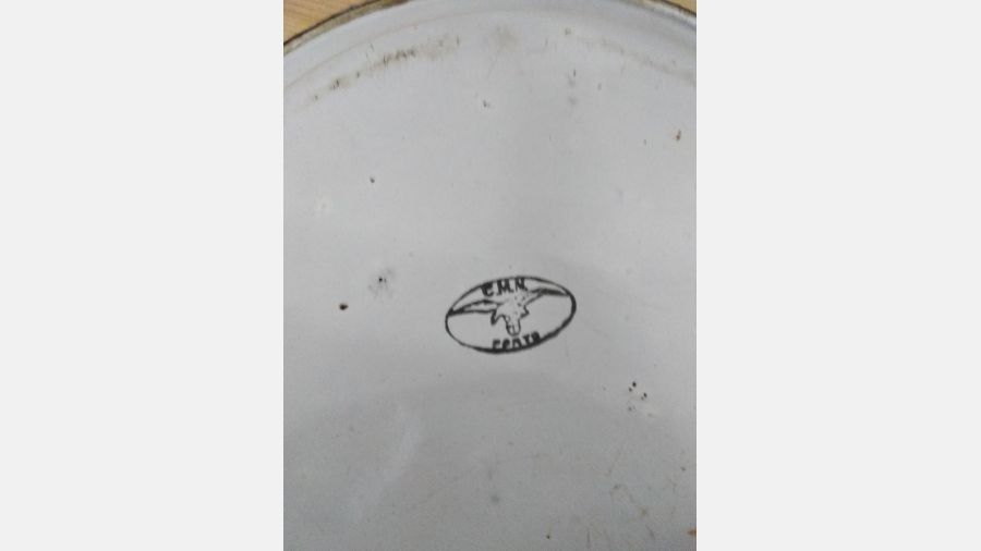 Prato em esmaltado anos 30