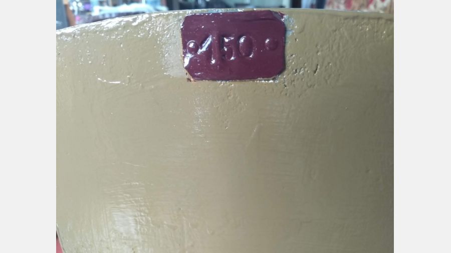 Balança Decimal Agrícola de 150kg Restaurada com pesos em ferro